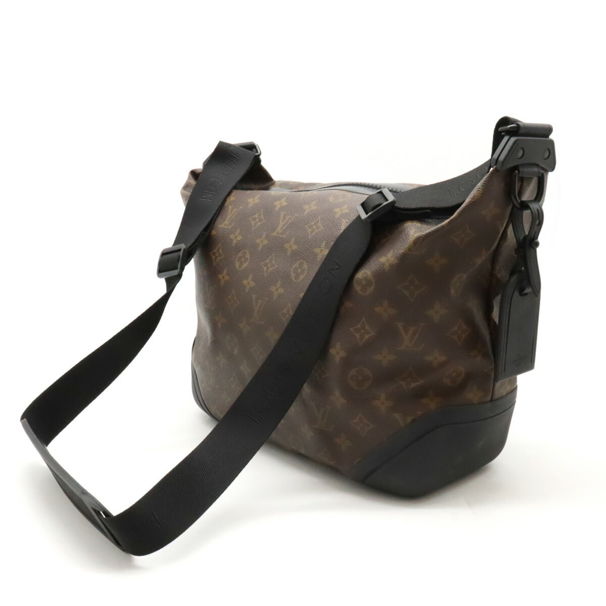 LOUIS VUITTON Louis Vuitton Monogram Waterproof Bag Shoulder Rubber Black M40399