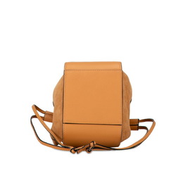 LOEWE Hammock Drawstring Bag Handbag Shoulder Brown Calf Leather Women's