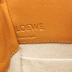 LOEWE Hammock Drawstring Bag Handbag Shoulder Brown Calf Leather Women's