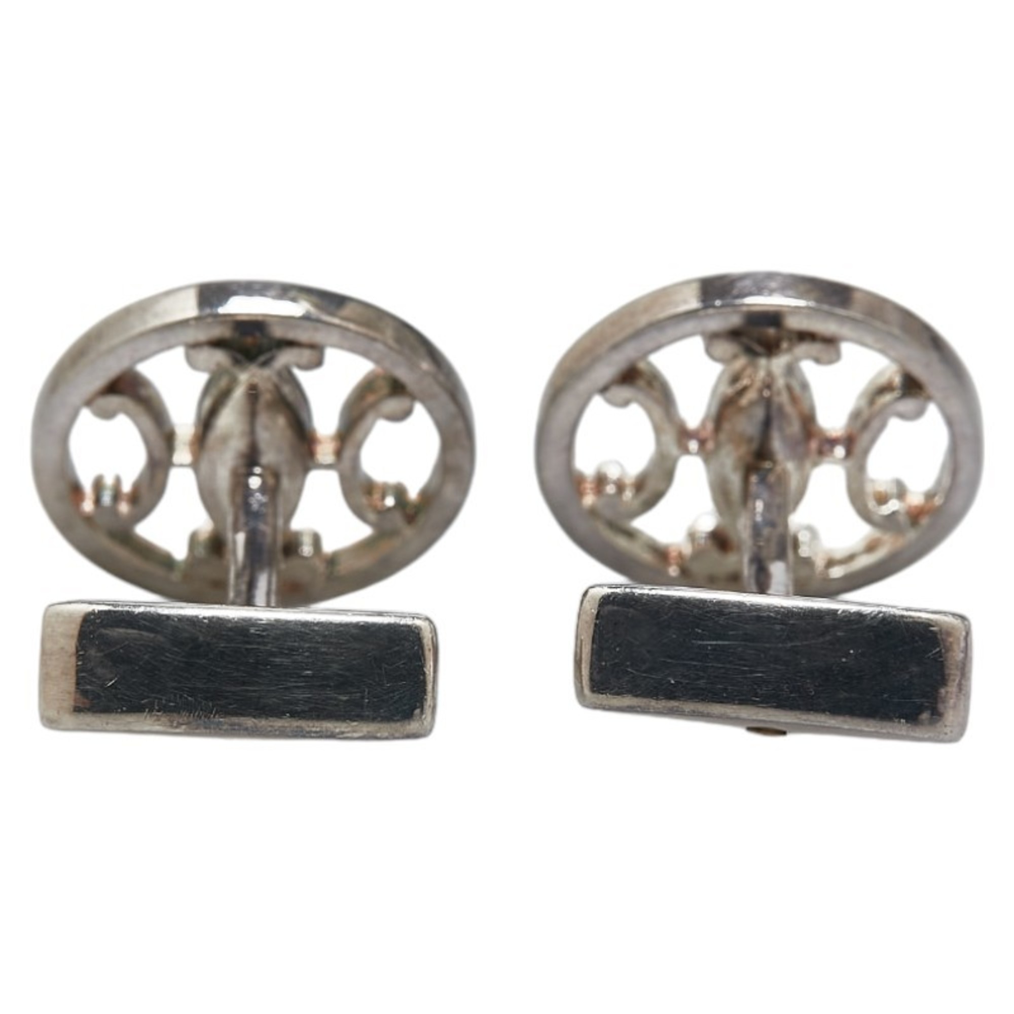 Hermes Cufflinks Silver Metal Women's HERMES