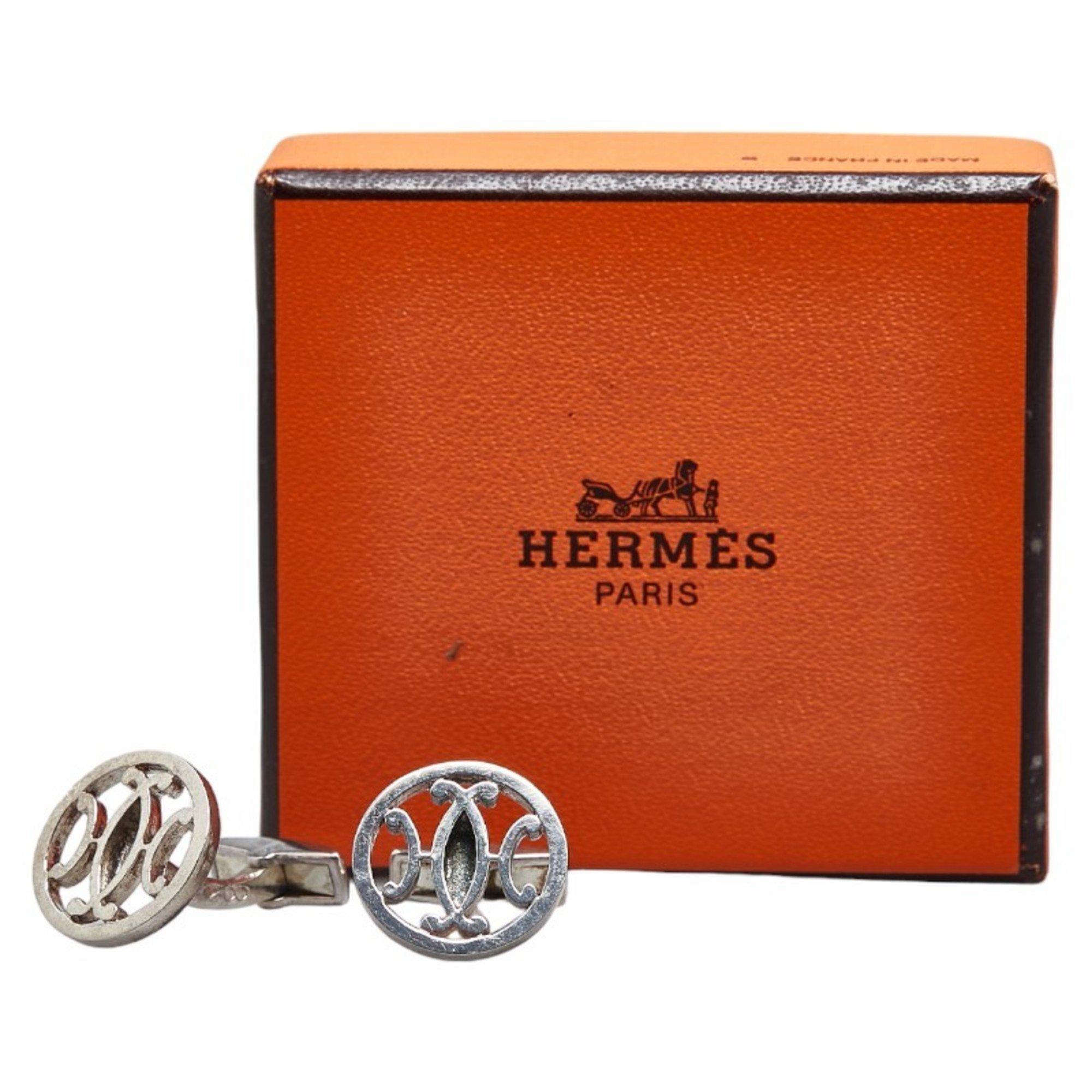 Hermes Cufflinks Silver Metal Women's HERMES