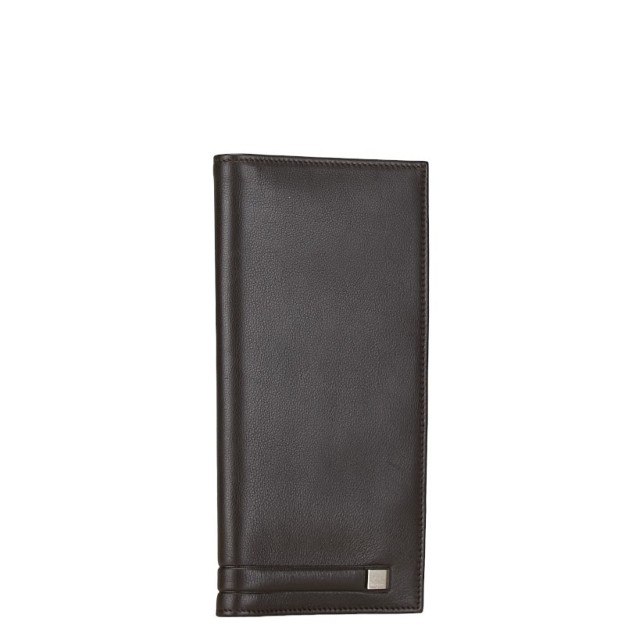 Salvatore Ferragamo Long Wallet Brown Leather Men's