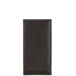 Salvatore Ferragamo Long Wallet Brown Leather Men's