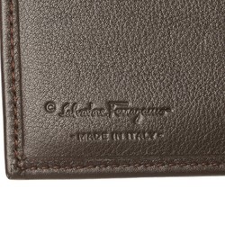 Salvatore Ferragamo Long Wallet Brown Leather Men's