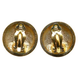 Chanel Coco Mark Earrings Gold Plated Women's CHANEL