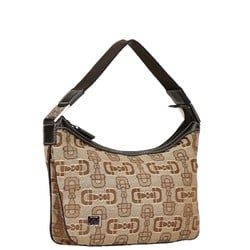 Gucci Horsebit Bag Handbag 210032 Brown Beige Canvas Leather Women's GUCCI