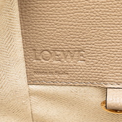 LOEWE Anagram Hammock Small Handbag Shoulder Bag Sand Beige Leather Women's