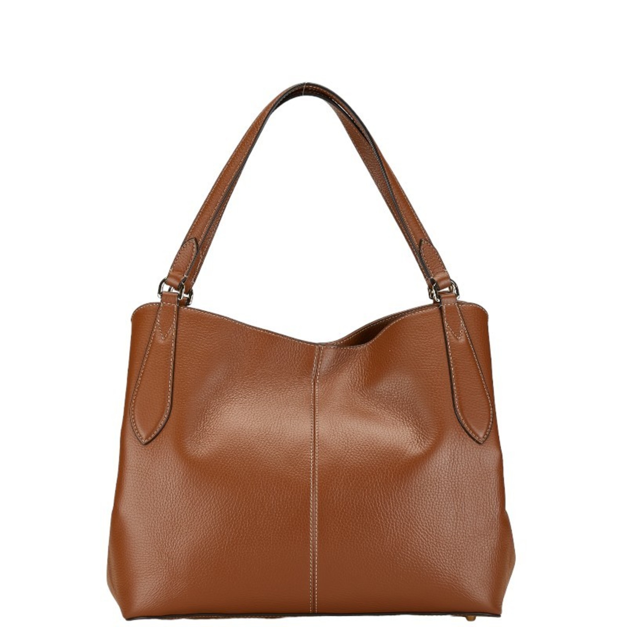 Furla Daphne Tote Bag Handbag Brown Leather Women's