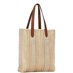 Hermes Calicut Cabas Tote Bag Beige Canvas Leather Women's HERMES