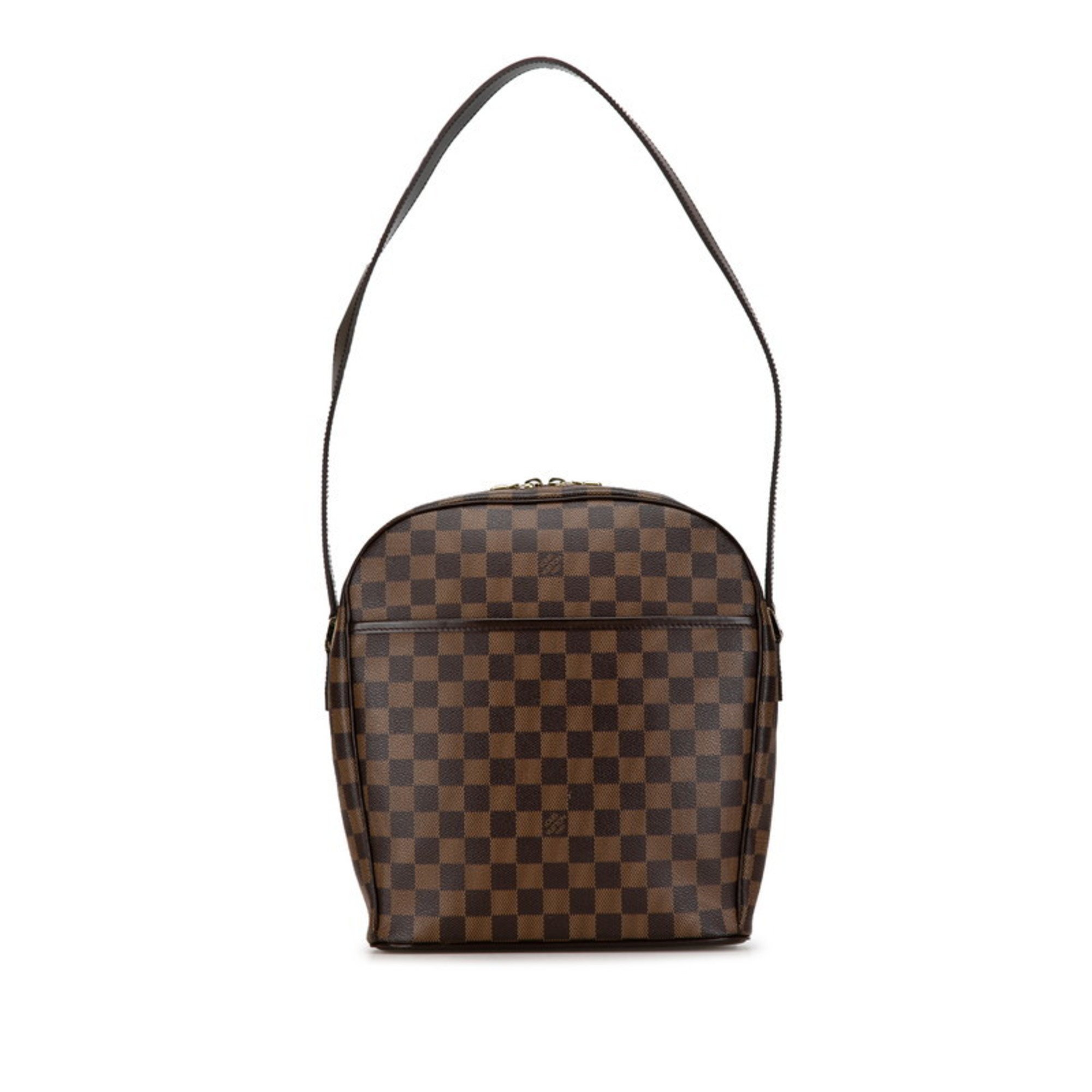 Louis Vuitton Damier Ipanema GM Shoulder Bag N51292 Brown PVC Leather Women's LOUIS VUITTON