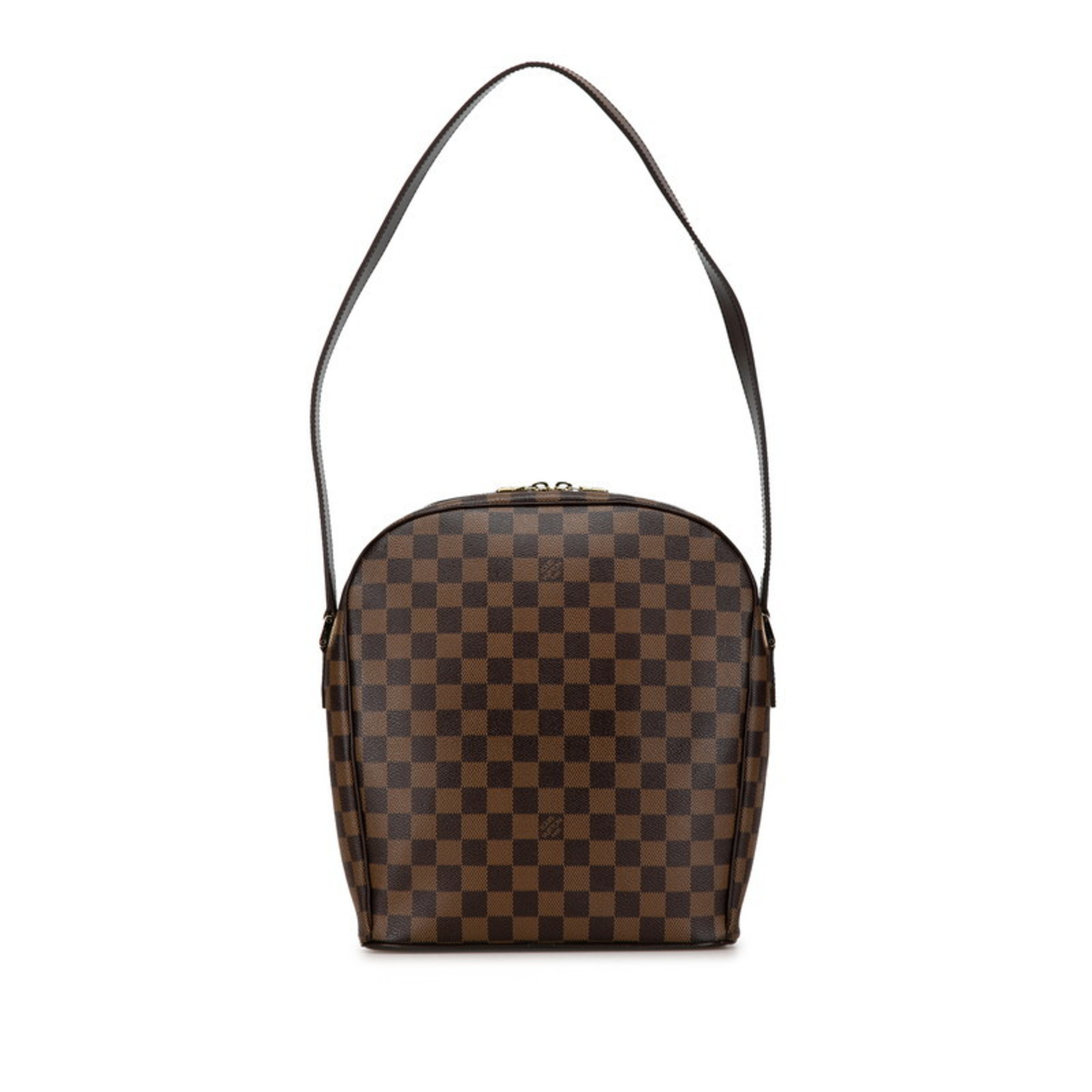 Louis Vuitton Damier Ipanema GM Shoulder Bag N51292 Brown PVC Leather Women's LOUIS VUITTON