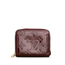 Louis Vuitton Monogram Vernis Zippy Coin Purse Case M93607 Amaranth Enamel Women's LOUIS VUITTON