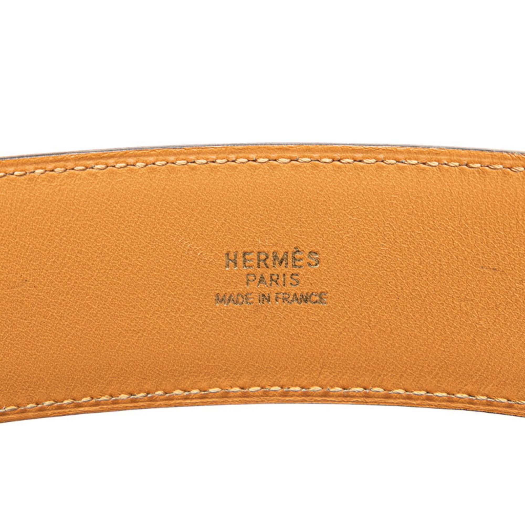 Hermes Collier de Chien Medor Belt Size: 65 Black Leather Women's HERMES