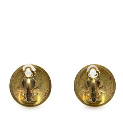 Chanel Coco Mark Earrings Gold Plated Women's CHANEL