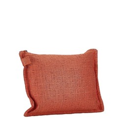 Hermes Pouch Orange Canvas Women's HERMES