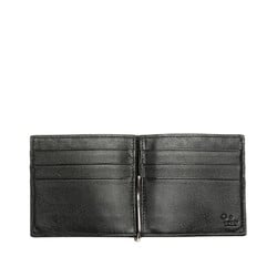 Gucci Micro Guccissima Bi-fold Wallet Compact 544478 Black Leather Women's GUCCI