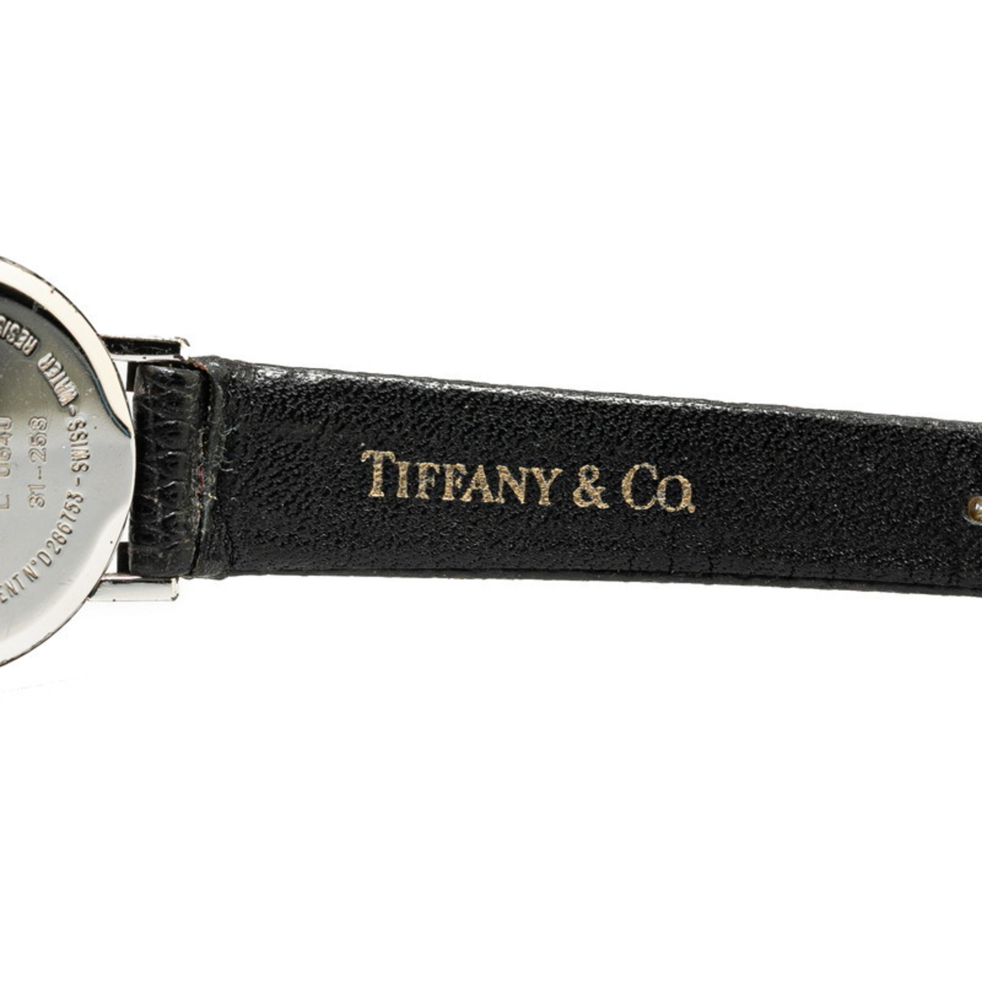 Tiffany Atlas Watch L0640 Quartz Stainless Steel Leather Ladies TIFFANY&Co.