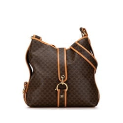 Celine Macadam Bag Brown PVC Leather Women's CELINE