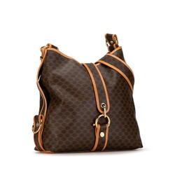 Celine Macadam Bag Brown PVC Leather Women's CELINE