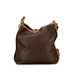 Celine Macadam Bag Brown PVC Leather Women's CELINE