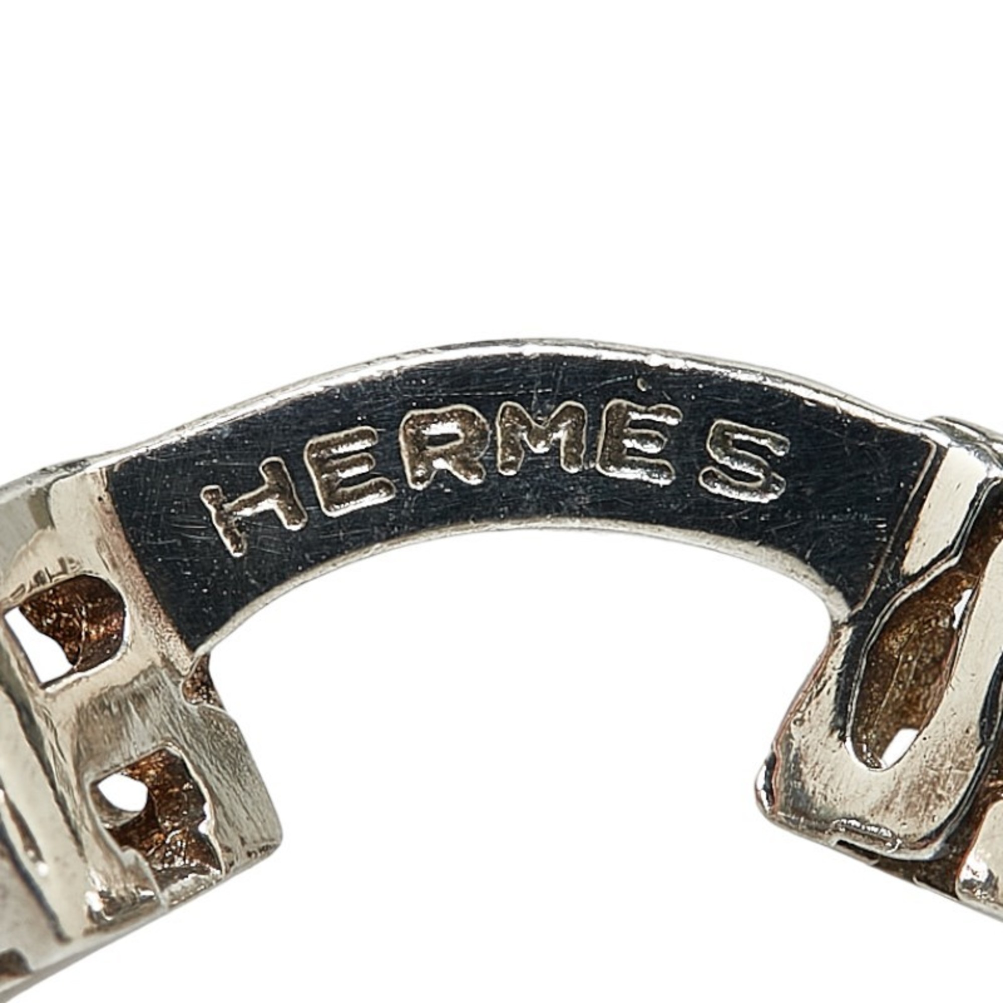 Hermes H Cube Square Cufflinks SV925 Silver Men's HERMES