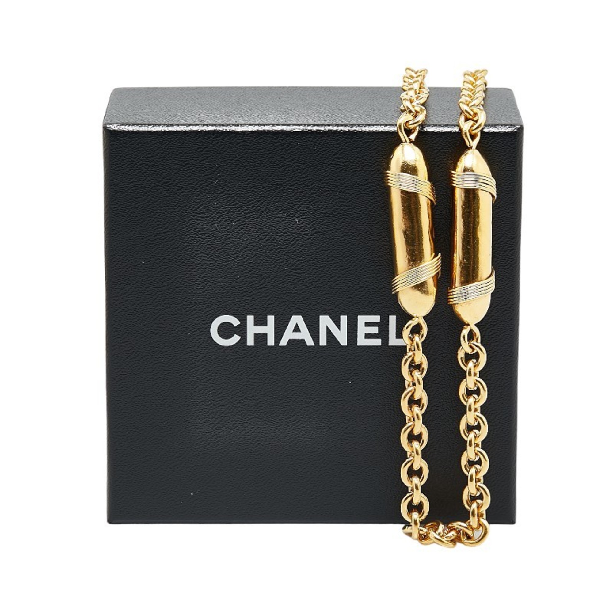 Chanel Chain Necklace Gold Plated Women's CHANEL