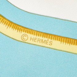 Hermes Carre 90 TIGRE ROYAL Royal Tiger Scarf Muffler Blue Silk Women's HERMES