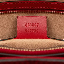 Gucci Guccissima Handbag Shoulder Bag 428207 Red Leather Women's GUCCI