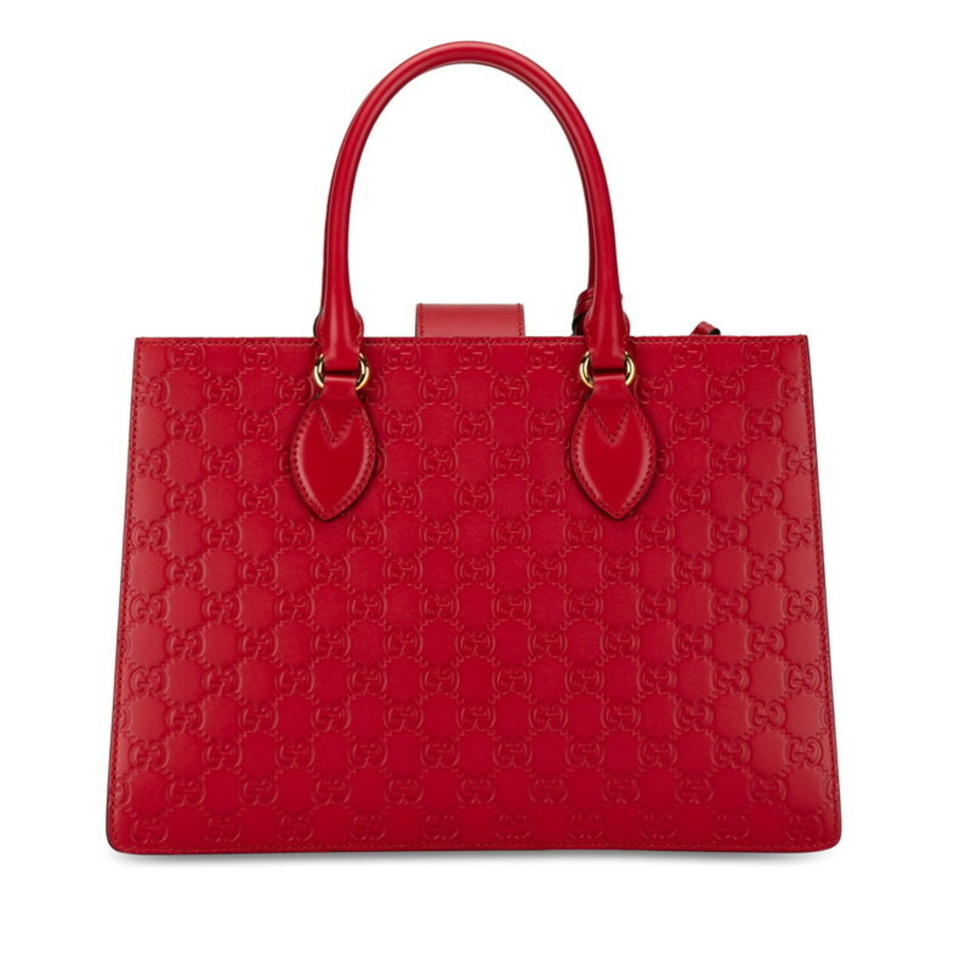 Gucci Guccissima Handbag Shoulder Bag 428207 Red Leather Women's GUCCI