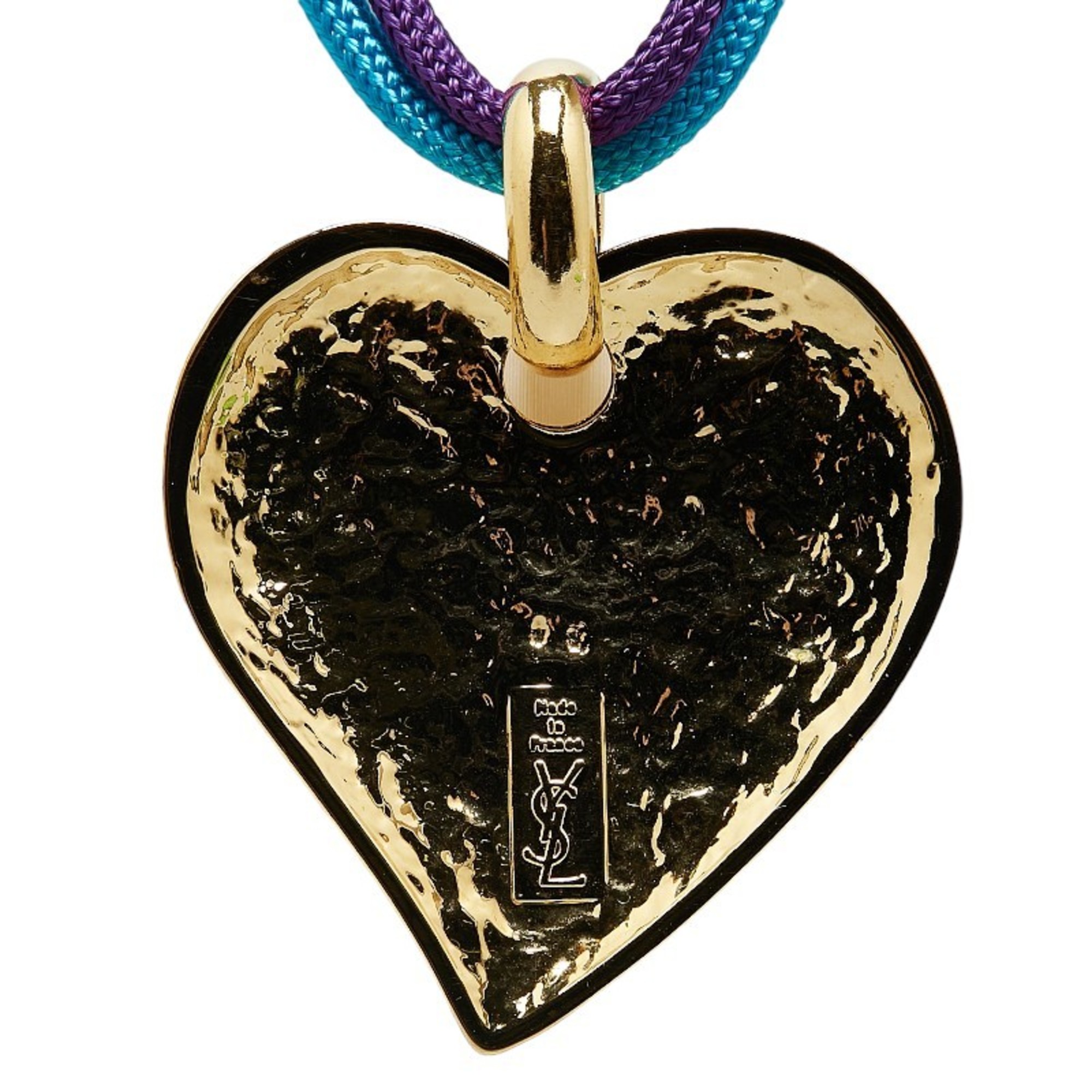 Yves Saint Laurent Saint Laurent Heart Motif IN LOVE AGAIN Necklace Choker Gold Plated Women's SAINT LAURENT