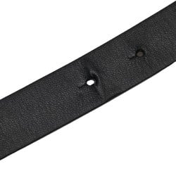 Salvatore Ferragamo Gancini Belt Black Leather Men's