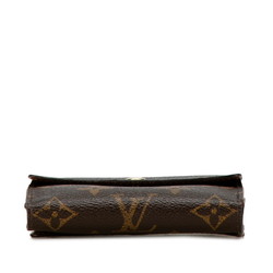 Louis Vuitton Monogram Portefeuille Elise Bi-fold Wallet M61654 Brown PVC Leather Women's LOUIS VUITTON