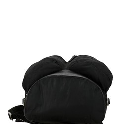 Prada Triangle Plate Backpack Black Nylon Women's PRADA