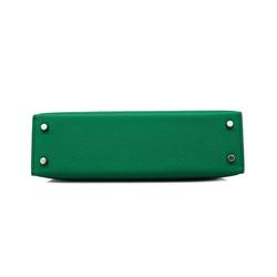 Hermes handbag Kelly U stamped Epsom leather Vert Jade for women