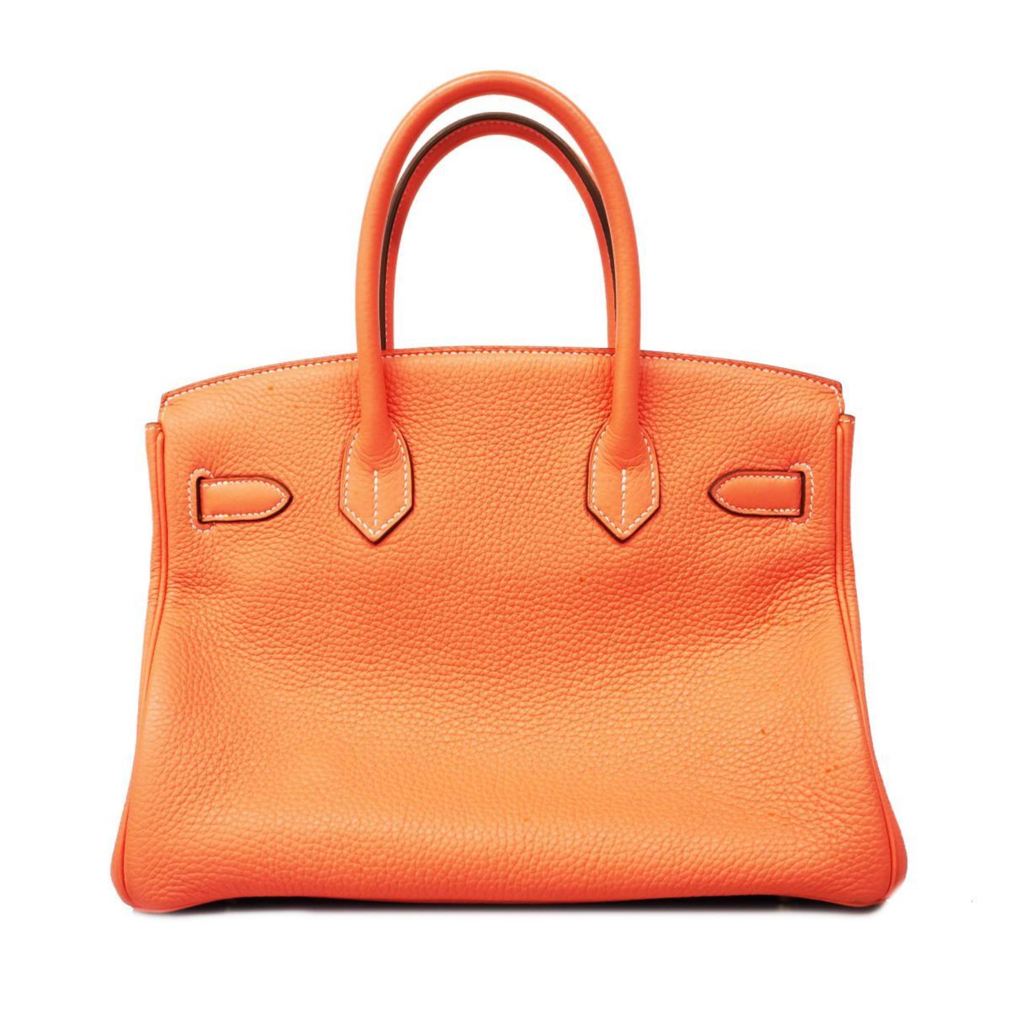 Hermes handbag Birkin 30 □Q stamp Taurillon Clemence Crevette Ladies