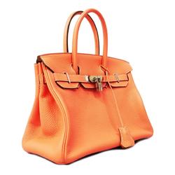 Hermes handbag Birkin 30 □Q stamp Taurillon Clemence Crevette Ladies