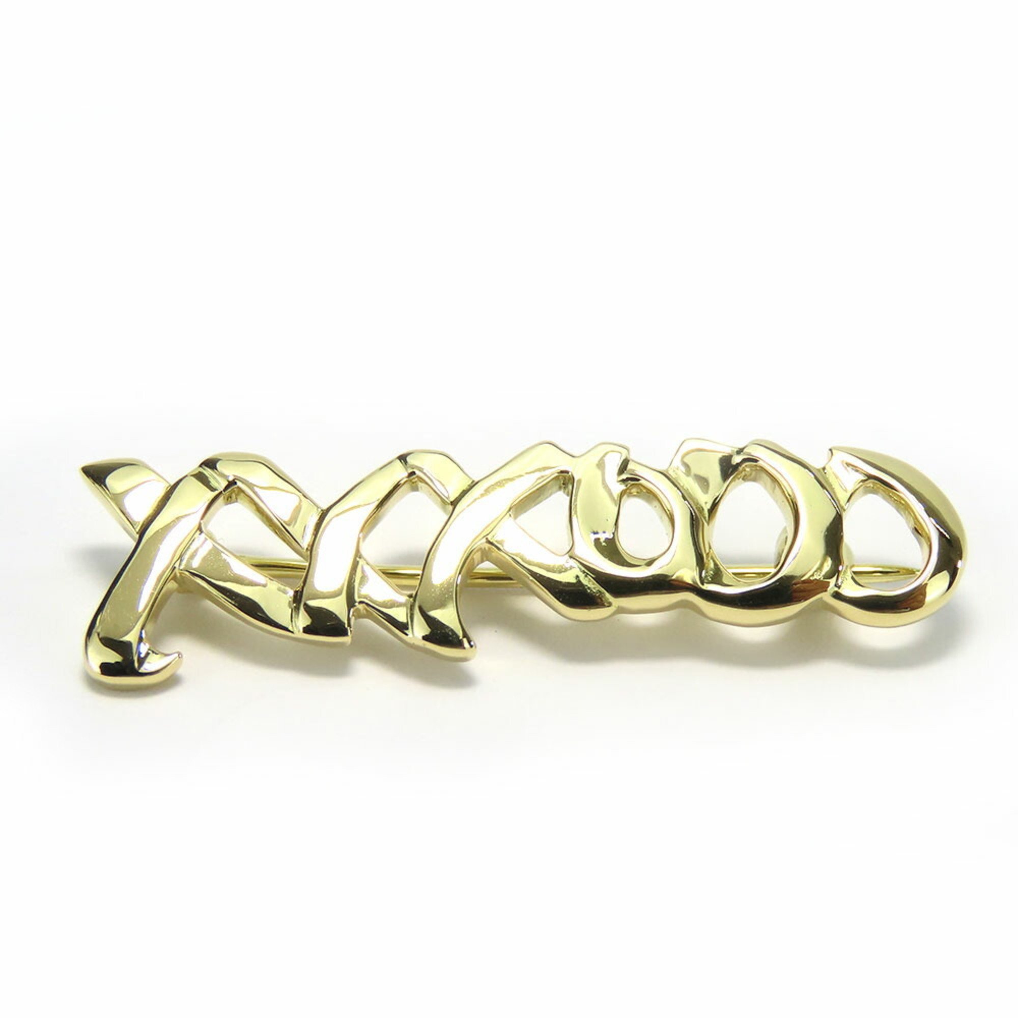 Tiffany Brooch Kiss & Hug K18YG Approx. 4.6g Yellow Gold 18K Stamp Paloma Picasso Women's TIFFANY&Co.