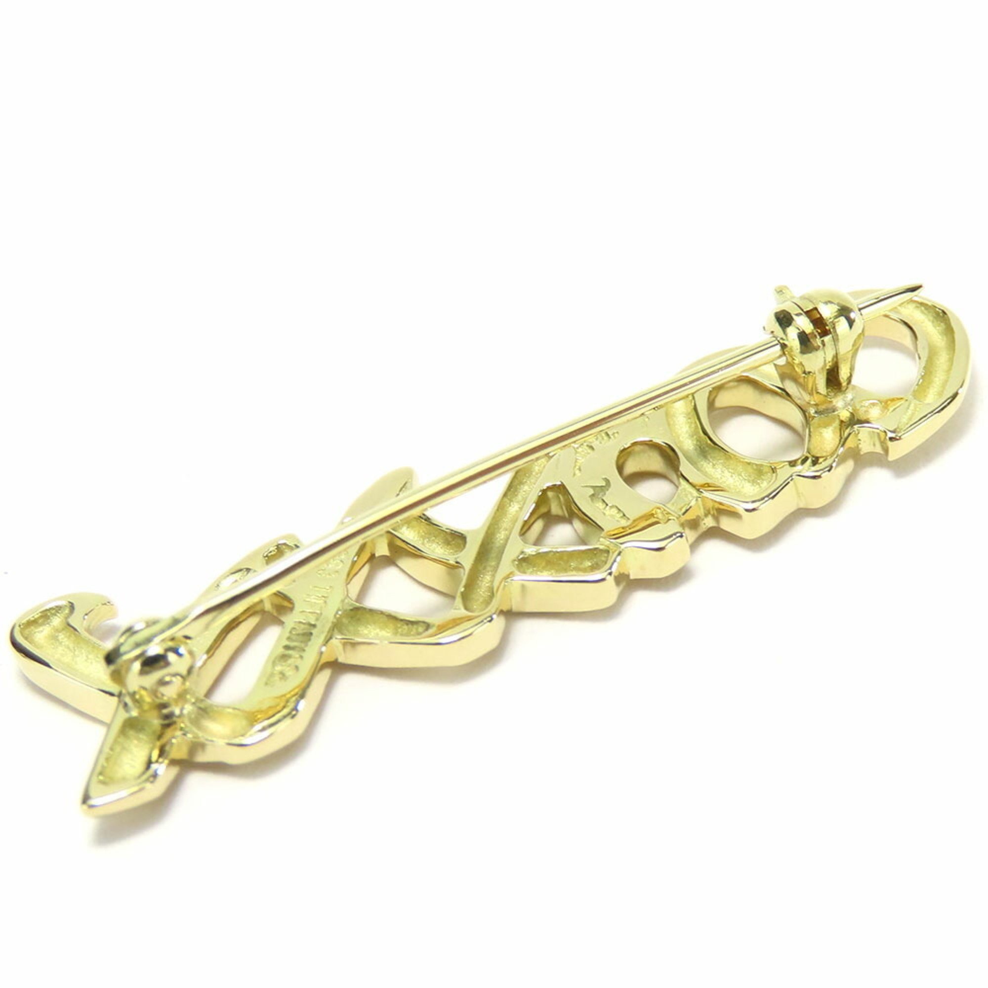 Tiffany Brooch Kiss & Hug K18YG Approx. 4.6g Yellow Gold 18K Stamp Paloma Picasso Women's TIFFANY&Co.