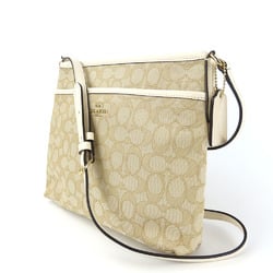 Coach Shoulder Bag F29960 Signature Canvas Leather Beige Ivory Women's COACH