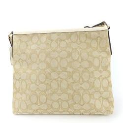 Coach Shoulder Bag F29960 Signature Canvas Leather Beige Ivory Women's COACH