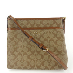 Coach Shoulder Bag F29210 Signature Leather Brown Women's COACH