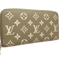 LOUIS VUITTON Louis Vuitton Long Wallet M81280 Zippy Monogram Bicolor Empreinte Khaki Beige 180651