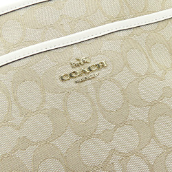 Coach Shoulder Bag F29960 Signature Canvas Leather Beige Ivory Women's COACH