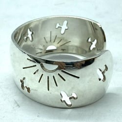 HERMES Bangle Airplane Hermes Silver Bracelet