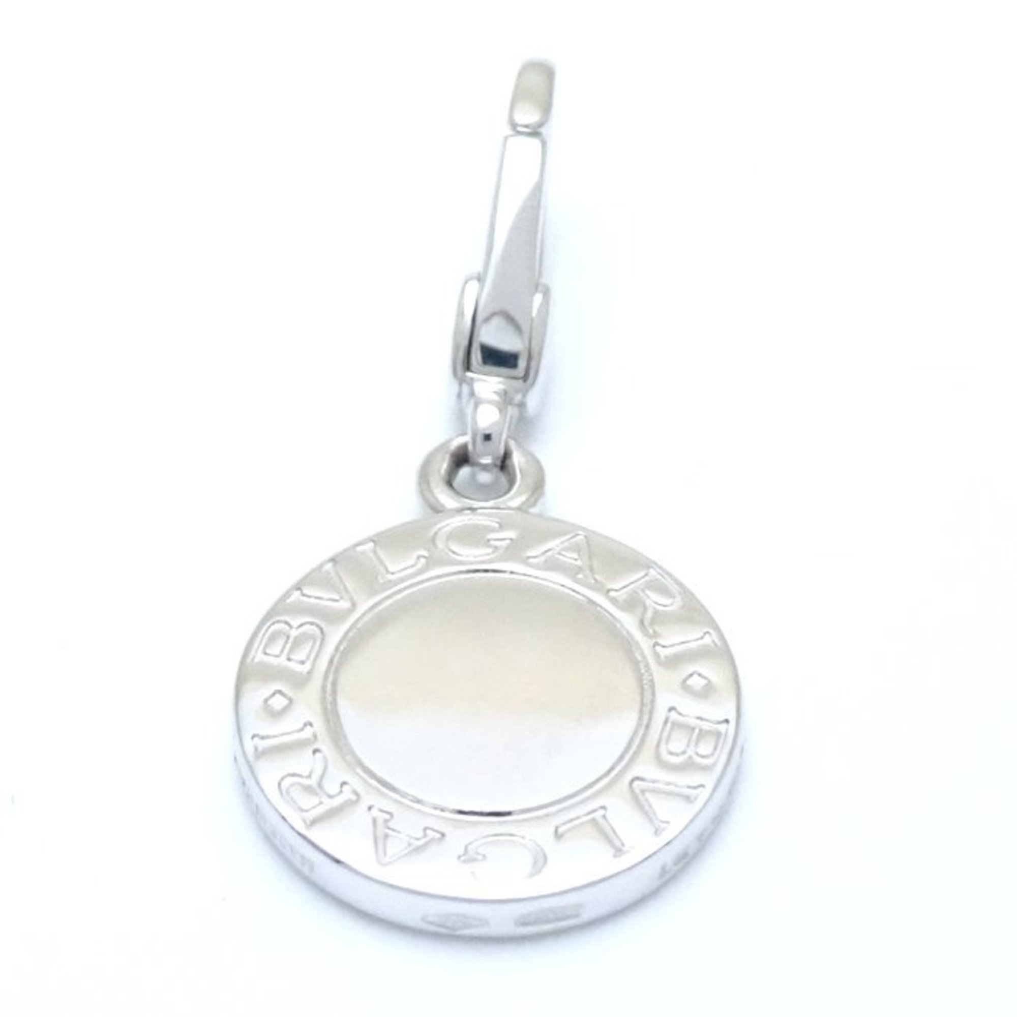 BVLGARI Charm Diamond Pendant Top K18WG White Gold 292223