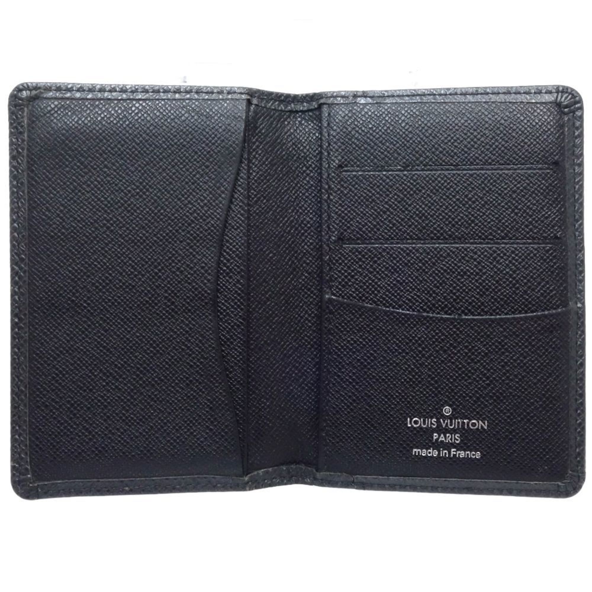 LOUIS VUITTON Louis Vuitton Taiga Business Card Holder, Case, M30512 Porte Carte Sample Ardoise 180641