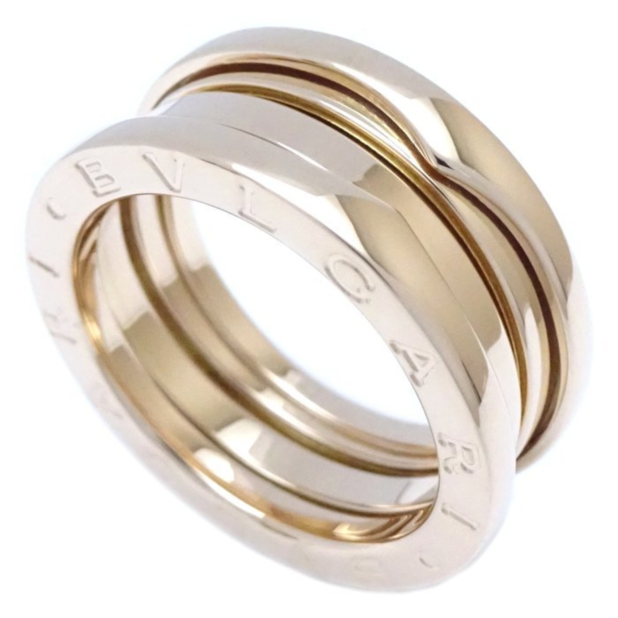 BVLGARI B.zero1 Ring 3 Bands S #52 K18YG Yellow Gold 292191