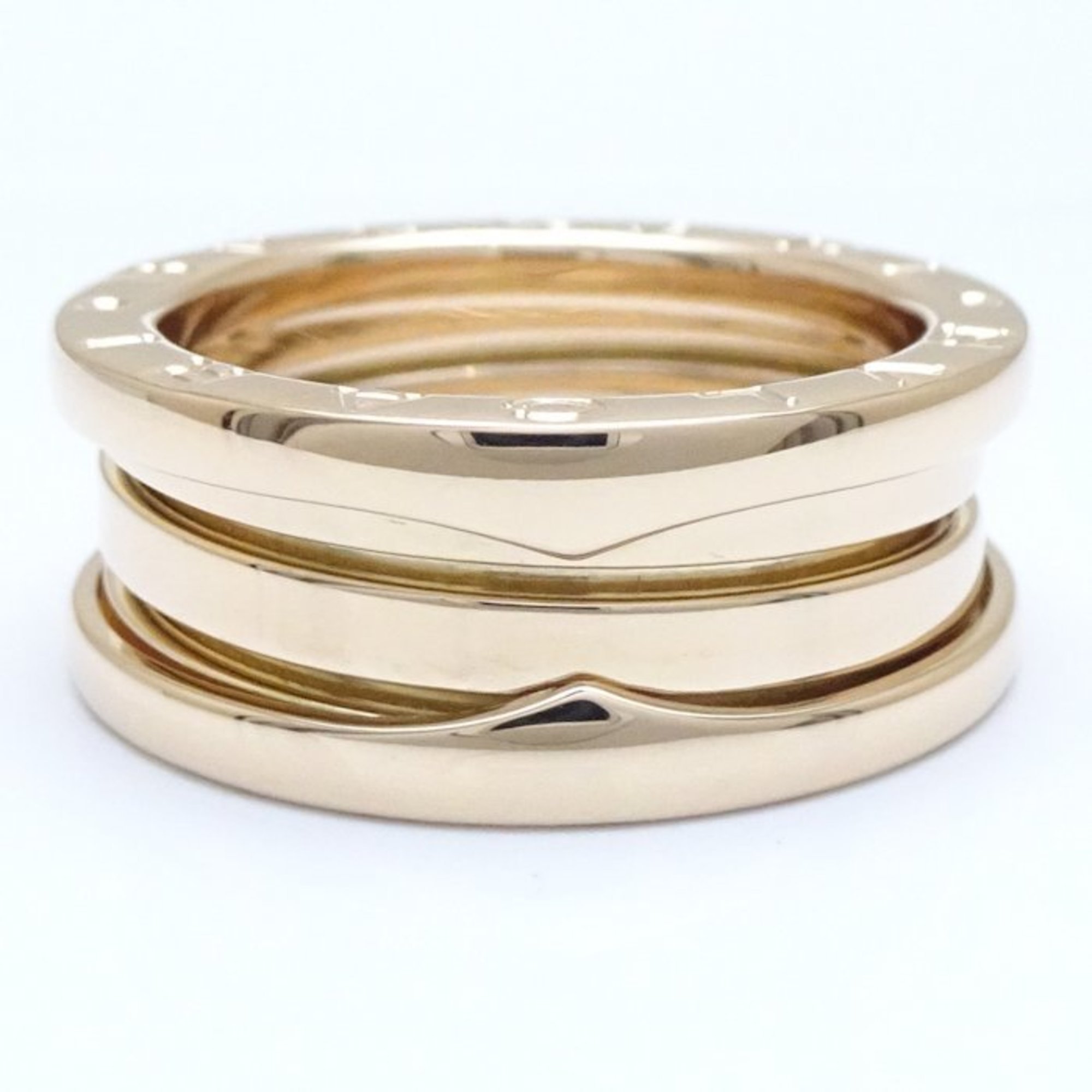 BVLGARI B.zero1 Ring 3 Bands S #52 K18YG Yellow Gold 292191