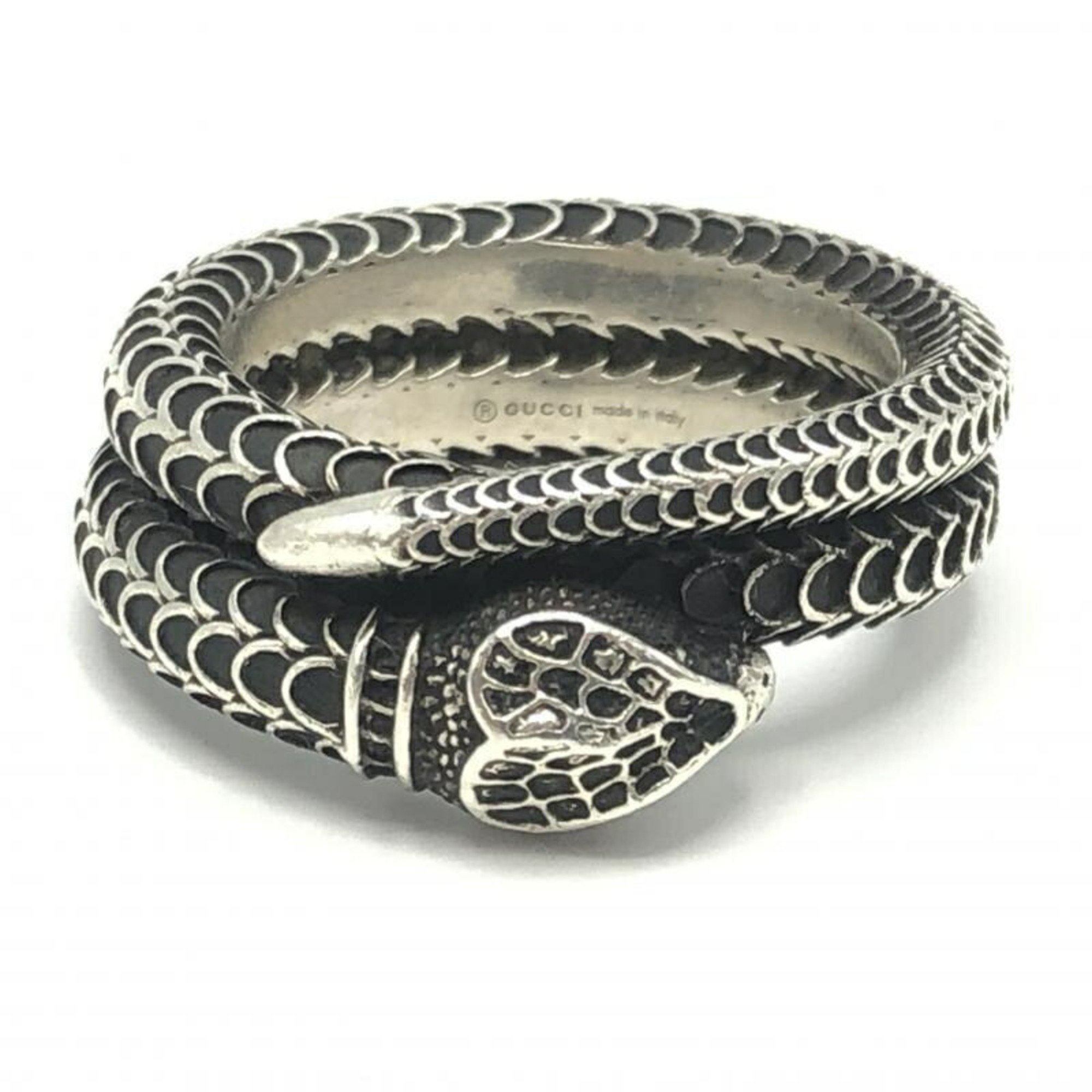 GUCCI Garden Snake Ring 24 Silver Gucci Ag925