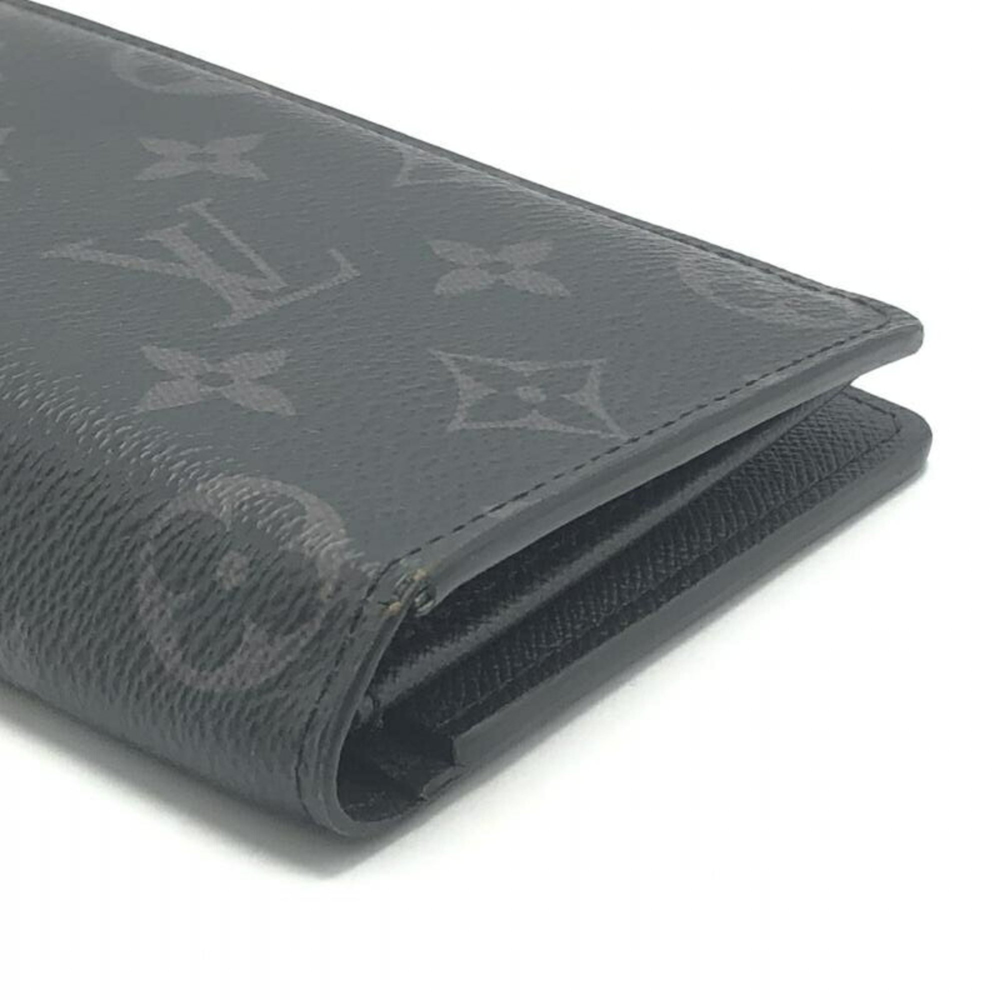 LOUIS VUITTON Portefeuille Brazza Long Wallet M61697 Monogram Eclipse Black Louis Vuitton